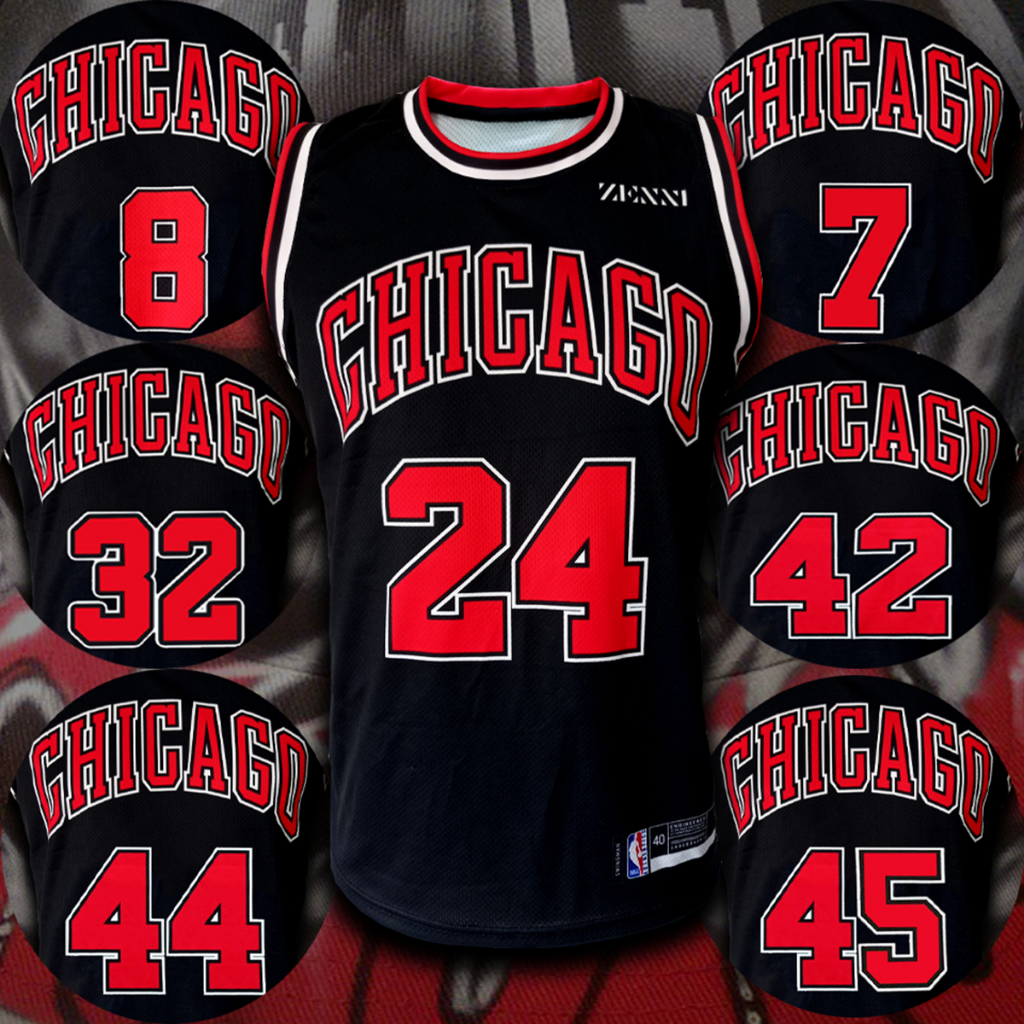 เสื้อบาส เสื้อบาสเกตบอล NBA Chicago Bulls เสื้อทีม ชิคาโก้ บูลส์ #BK0018 รุ่น Statement ไซส์ S-5XL