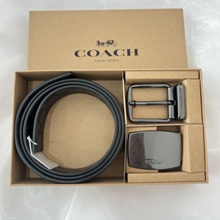 set เข็มขัด #coachBox set belt 
- เซตเข็มขัดคุณผู้ชาย เส้นใหญ่  มี 2 หัว ให้เปลี่ยน