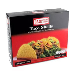 danitas taco shells 140 กรัม ทาโก้ แป้งทาโก้ บรรจุ8แผ่น ผลิตในไทย