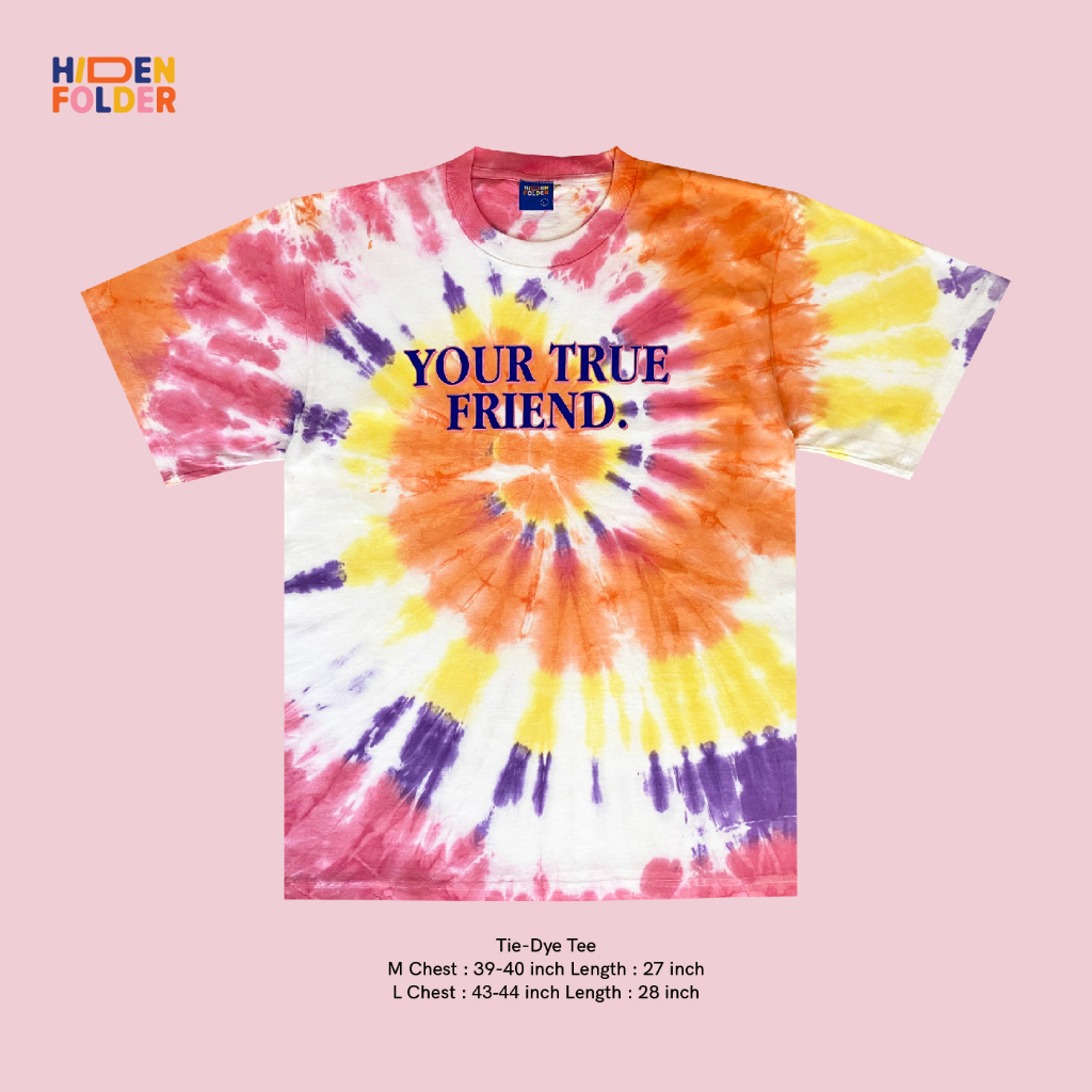 Hidden Folder (Tie-dye : YOUR TRUE FRIEND) เสื้อยืด hiddenfolder เสื้อมัดย้อม มัดย้อม เสื้อมัดย้อมผู้ชาย