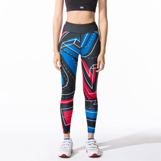 กางเกงเลกกิ้งขายาว สีดำเอวสูง พิมพ์ลายโลโก้ UNBOUND EXPLORED HIGHT WAIST LEGGING (2023)