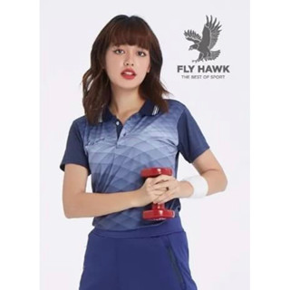 เสื้อคอปกโปโล Flyhawk ทรงเข้ารูป A387 สีกรมท่า size L