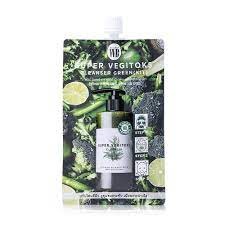 คลีนซิ่งผักแบบซอง Wonder Bath Super Vegitoks Cleanser Green (KIT) ขนาด 30 กรัม