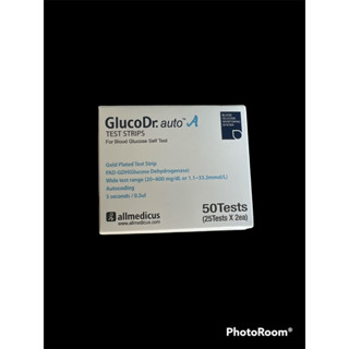 แถบตรวจน้ำตาล GlucoDr Auto Test Strip 2x25/bot