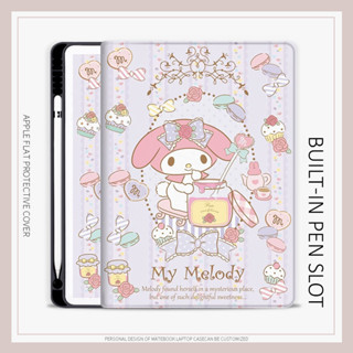 Melody เคสไอแพด mini1/2/3/4/5/6 air3/4/5 เคส cartoon มีถาดใส่ปากกา iPad 10.2 gen7/8/9 gen10 case iPad pro11 2022 cover