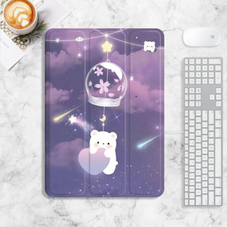 lucky bear เคส iPad air4/5 mini1/2/3/4/5/6 เคสไอแพด 10.2 gen7/8/9 gen10 case iPad 2022 pro11 เคสซิลิโคน มีที่ใส่ปากกา