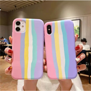 [ เคสสายรุ้งชมพู ] Case Redmi Note10 4G งานกำมะหนี่ เคสนิ่มซิลิคอนสีรุ้งชมพู เคสกันกระแทก เสี่ยวหมี่ Redmi Note 10 4g