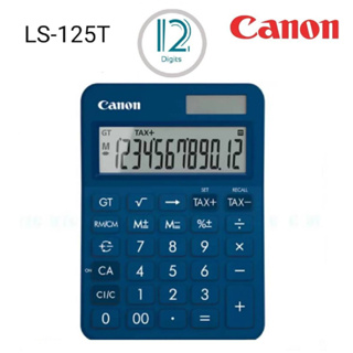 เครื่องคิดเลขตั้งโต๊ะ 12 หลัก CANON รุน LS-125T  สีน้ำเงินเข้ม