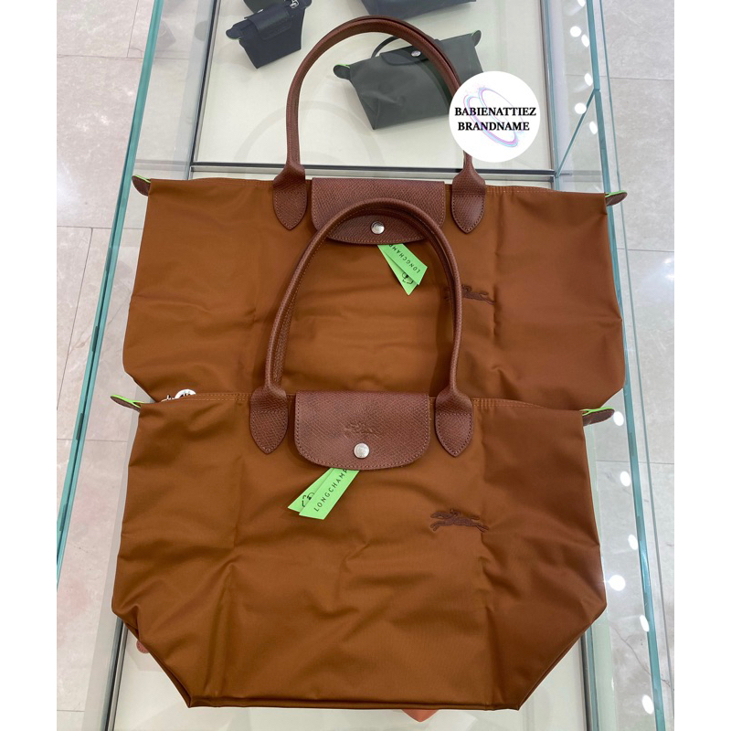 🔥ใช้โค้ดลดสูงสุด 1,000.-🔥(แท้100%จากKingPower)Longchamp Green Collection สีน้ำตาล Cognac (กรุณาสอบถา