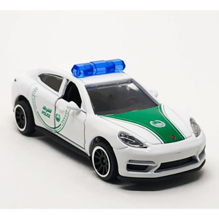 Majorette Porsche Panamera Turbo - Dubai Police (new) White ล้อ 5UBCL Scale 1/64 (8cm) ไม่มี package