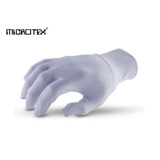 ถุงมือผ้าสีขาว MICROTEX® รุ่น รัดข้อ(12 คู่)