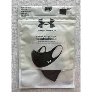 **ของแท้** หน้ากากใส่ออกกำลังกาย อันเดอร์ อาร์เมอร์ สีดำ ไซส์ S Under Armour UA Featherweight 2nd Gen Mask BLACK Sz S/M