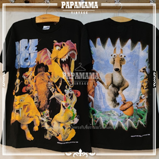 [ ICE AGE ]original bootleg Movie Promo เสื้อการ์ตูน เสื้อหนัง ไอซ์เอจ ดิจิตอลปรินท์ papamama vintage