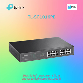 TP-Link TL-SG1016PE 16-Port Gigabit Easy Smart Switch with 8-Port PoE+ (TL-SG1016PE)