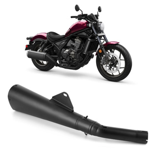 ระบบท่อไอเสียกันลื่น + ท่อกลางสําหรับ Honda Rebel 300 500 Cmx300 Cmx500 2017`2021