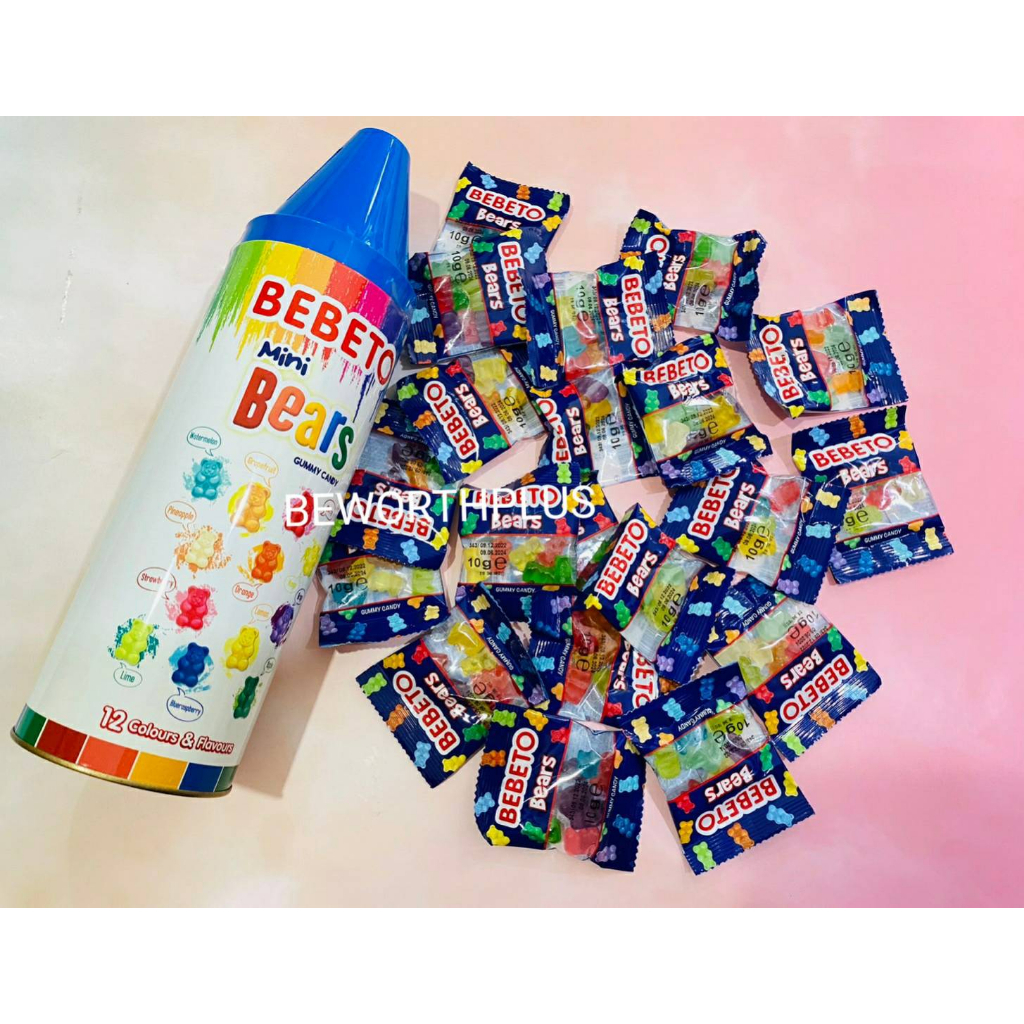 [พร้อมส่ง]Mini Bears - Gummy Candy / Jelly Bebeto - นำเข้าจากตุรกี ขนมเยลลี่รสผลไม้รวม - มินิแบร์