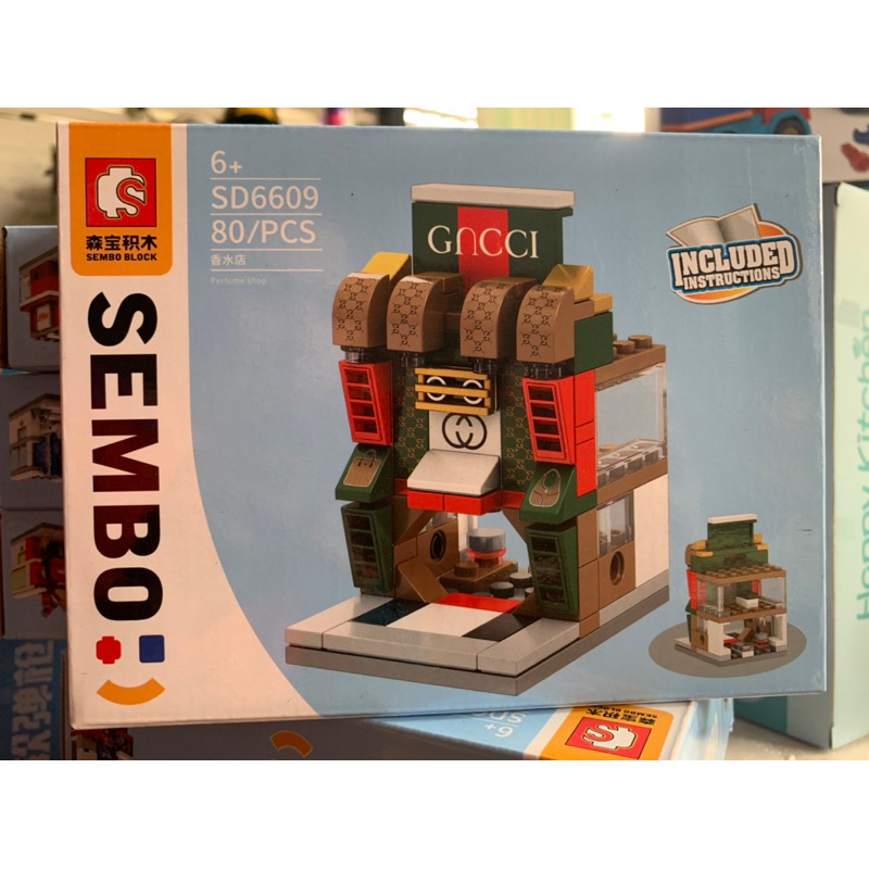 บล็อกตัวต่อร้านค้า เลโก้จีน ร้านขายเสื้อผ้า SEMBO BLOCK SHOPS 80 PCS SD6609 Toy LEGO China