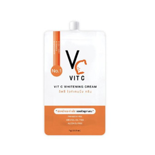 💥พร้อมส่ง | ถูก | ของแท้💯VC Vit C Whitening Cream วีซี วิตซี ไวท์เทนนิ่ง ครีม ( แบบซอง)