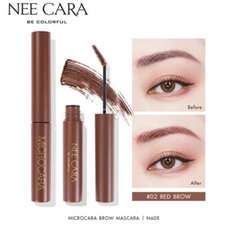 NEE CARA MICROCARA BROW MASCARA มาสคาร่าคิ้ว 02 6g. รหัส