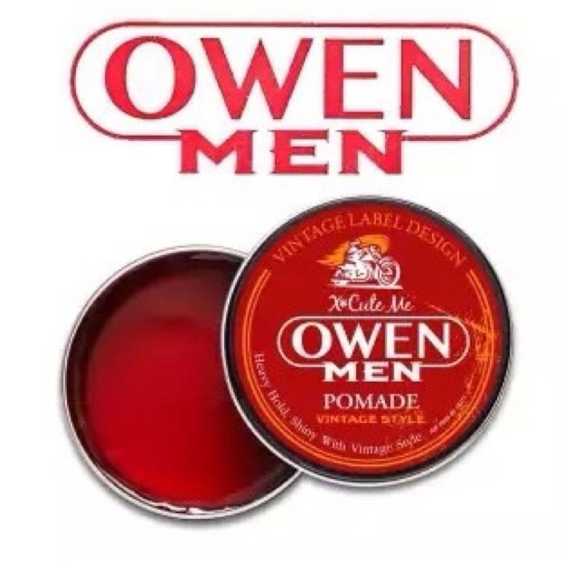 ราคาถูกๆ!! แวกซ์จัดแต่งทรงผม โปเมด เนื้อเงา X* Cute Me Owen Men Pomade