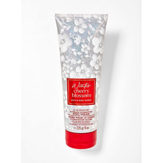 Bath and Body Works Winter Cherry Blossom Body Cream 226g. ของแท้