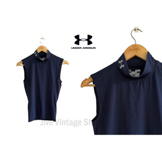 Under Armour เสื้อกีฬา / เสื้อออกกำลังกาย ผู้หญิง แขนกุด คอปีน มือสอง ของแท้ จากตู้ญี่ปุ่น สภาพดี ใส่สบาย ไม่ร้อน ไม่โป๊