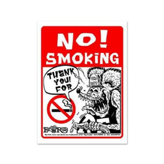 Rat Fink Message Board  NO Smoking (ป้าย)