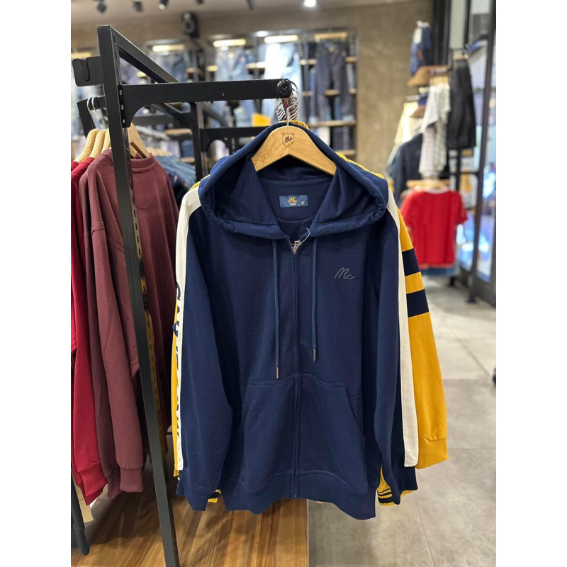 เสื้อฮู้ดดี้ Mc jeans สีกรมครบไซส์ เสื้อคลุมแขนยาว เสื้อกันหนาว