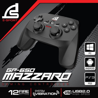 SIGNO JOYSTICK (อุปกรณ์ช่วยในเกม) E-SPORT GP-650 MAZZARO [PC/PS3/ANDROID]