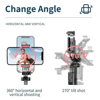 Selfie Stick L16 ไม้เซลฟี่ ยืดได้ถึง 1.53 เมตร มีรีโมทเชื่อมต่อผ่านบลูทูธ P01 ถ่ายภาพอัจฉริยะ หมุนตาม360องศา(แท้100%)