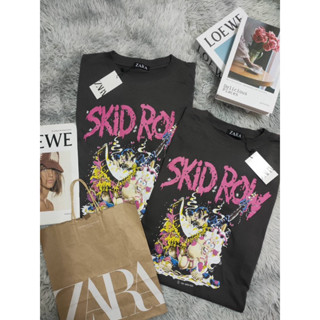 พร้อมส่ง🧸เสื้อยืดโอเวอร์ไซส์ Oversize ซาร่า SKID ROW