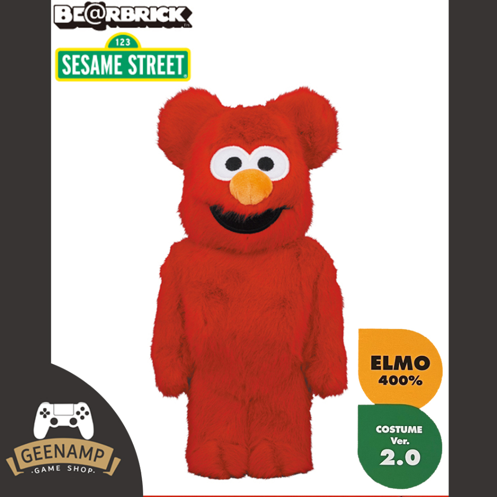 BE@RBRICK : SESAME STREET : ELMO Costume Ver.2.0 size: 400% - Bearbrick by Medicom