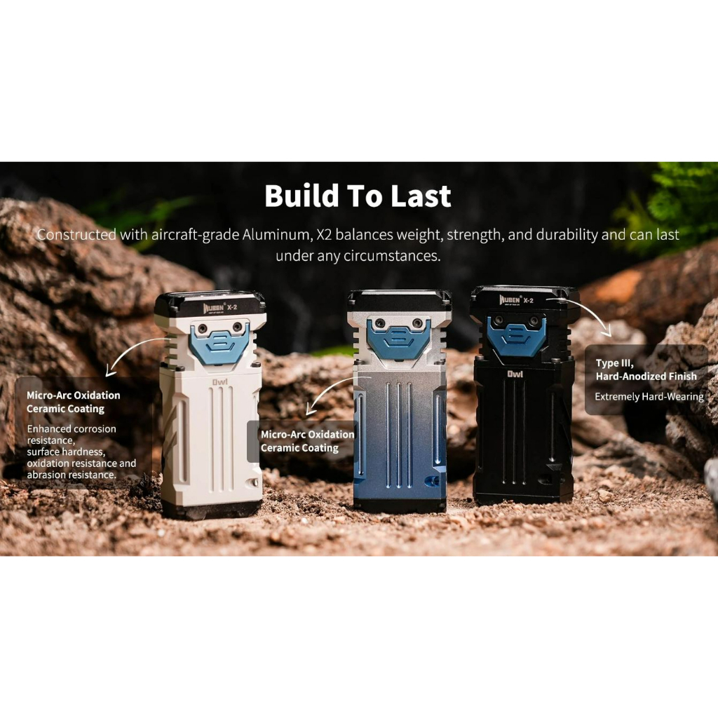 ไฟฉาย Wuben x2 ความสว่าง 2,500lm