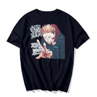 เสื้อยืดอนิเมะ Jujutsu Kaisen แฟชั่นเสื้อผู้ชาย/ผู้หญิง Unisex พิมพ์ลาย