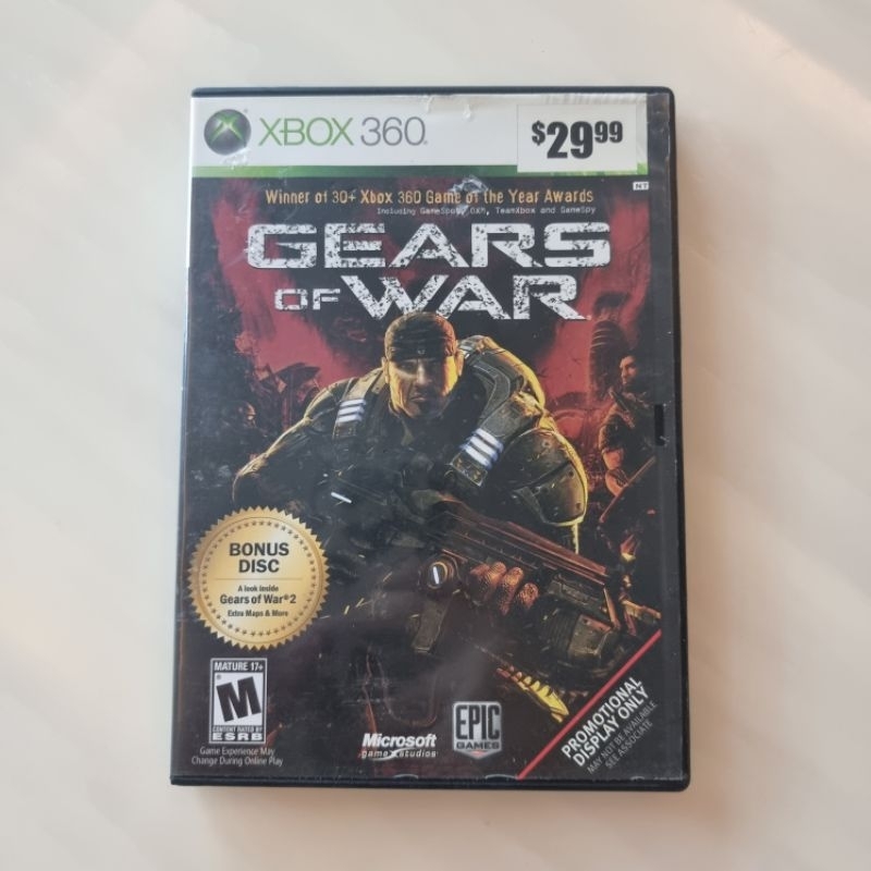 (พร้อมส่ง)แผ่นเกมส์ Gears of War - Xbox360 แท้💯 [US version]