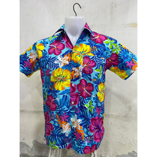 พร้อมส่ง เสื้อสงกรานต์ลายดอกไม้ เสื้อ เสื้อผ้าผู้ชาย ผ้าคอตต…