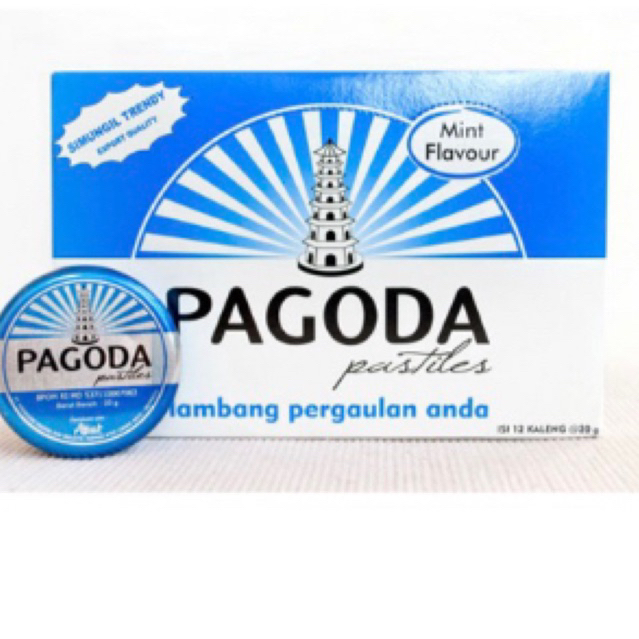 Pagoda Pastilles mint เม็ดอมสมุนไพร pagoda แพค/12 กล่อง