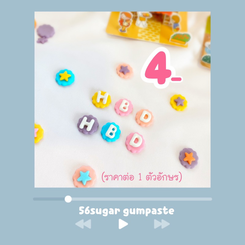 น้ำตาลปั้น กัมเพลส ตัวอักษรภาษาอังกฤษขนาดเล็ก❌ ไม่มีภาษาไทย❌(แจ้งตัวอักษรทางแชทก่อนสั่งซื้อสินค้านะคะ)