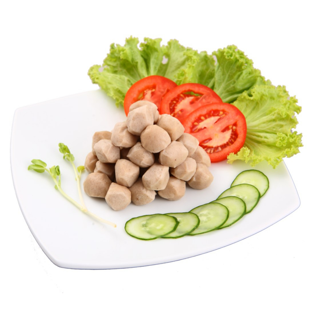 ลูกชิ้นพริกไทยเจทิพย์ อาหารเจ Plant-Based/Vegan/ มังสวิรัติ ตรา เจทิพย์ - รูปที่ 2