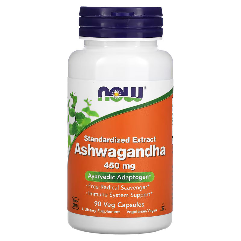 now Foods Ashwagandha Standardized Extract 450 mg 90 Veg Capsules