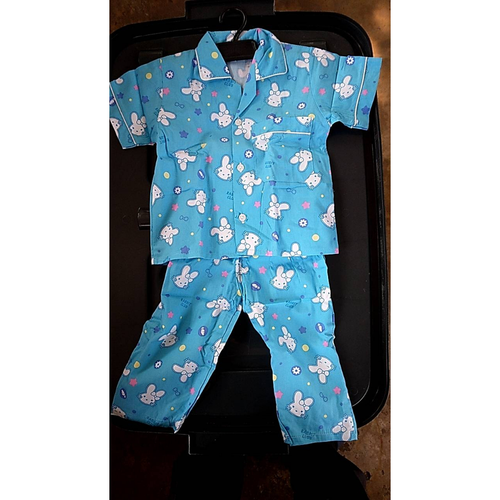 ชุดนอนp+pเด็กอายุ1-2 ปี แขนสั้นขายาว ผ้าคอตตอล