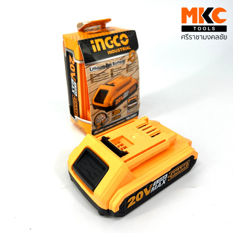 INGCO แบตเตอรี่ 20V 2.0Ah FBLI2001