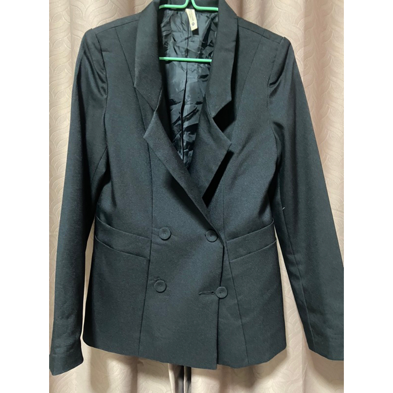 สูทผู้หญิง  เสื้อสูทออกงาน สัมภาษณ์งาน  blazer เบเซอร์สีดำ สุภาพสีดำ