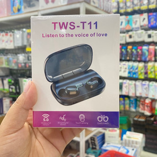 จัดส่งทันที🔥TWS-T11 Bluetooth 5.0 หูฟัง 9D Surround หูฟังสเตอริโอชุดหูฟังพร้อมสำหรับโรงยิมวิ่งกีฬา