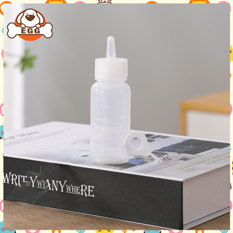 [พร้อมส่ง] EGG ขวดนมสัตว์เลี้ยง 60 มล ขวดนมสำหรับป้อนสุนัข&แมว สัตว์เลี้ยง ให้อาหาร ขวดนมแมว COD