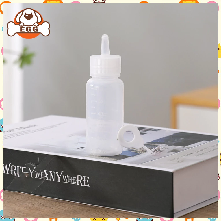 [พร้อมส่ง] EGG ขวดนมสัตว์เลี้ยง 60 มล ขวดนมสำหรับป้อนสุนัข&แมว สัตว์เลี้ยง ให้อาหาร ขวดนมแมว COD