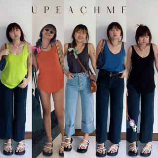 ZARA TANK I เสื้อกล้ามสายฝอหลวมโคร่ง เสื้อกล้ามสไตล์ซาร่า เสื้อกล้ามสายเกาตัวใหญ่ไม่เข้ารูป กล้ามตัวใหญ่สีพื้น