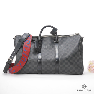 LOUIS VUITTON KEEP ALL 45 BLACK DAMIER GRAPHITE CANVAS SHW