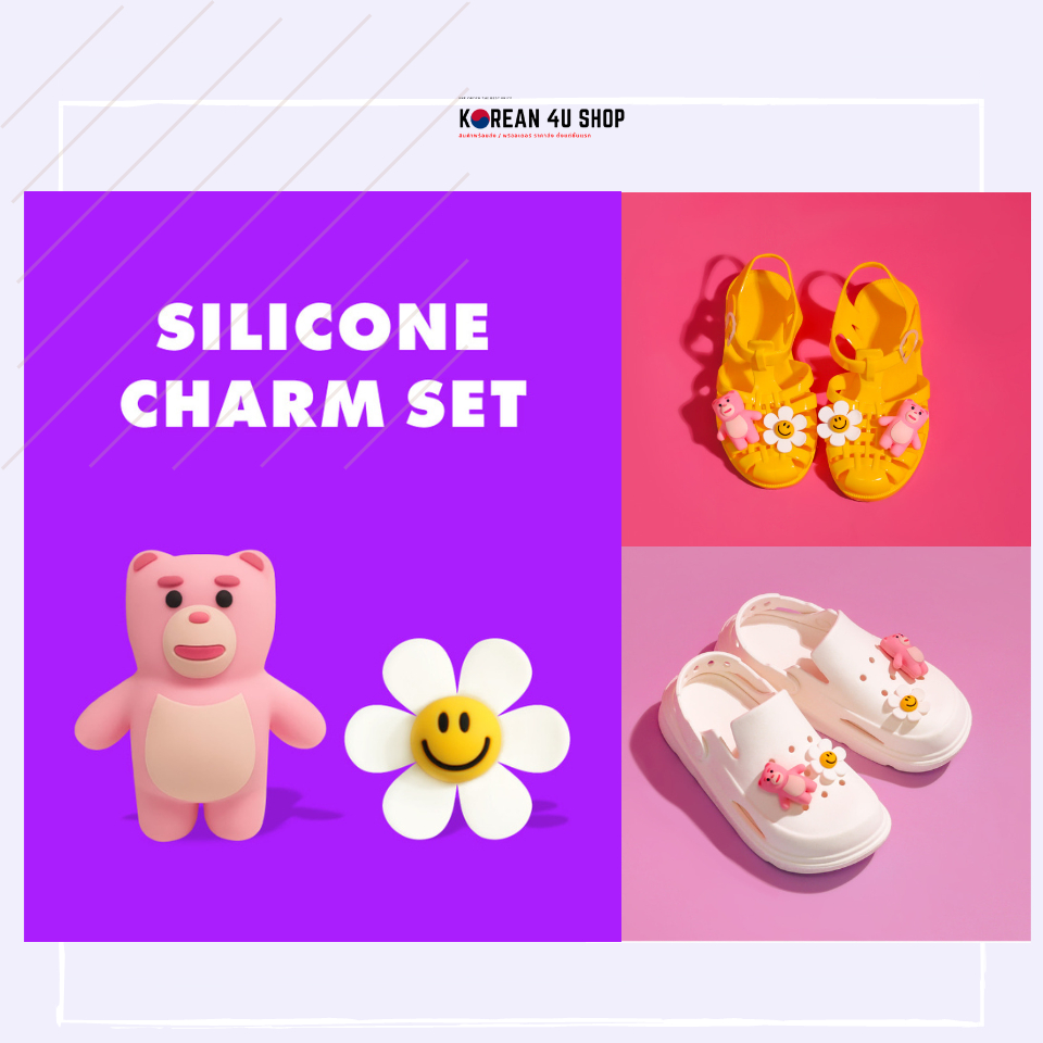 [พร้อมส่ง] Crocs Jibbitz Bellygom X Wiggle Wiggle Silicone Charm Set 2 ชิ้น