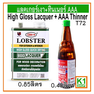 แลคเกอร์เงา+ทินเนอร์ AAA /High Gloss Lacquer + AAA Thinner